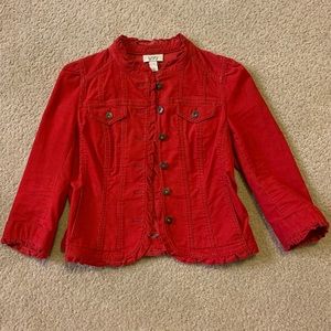 Red Corduroy Jacket